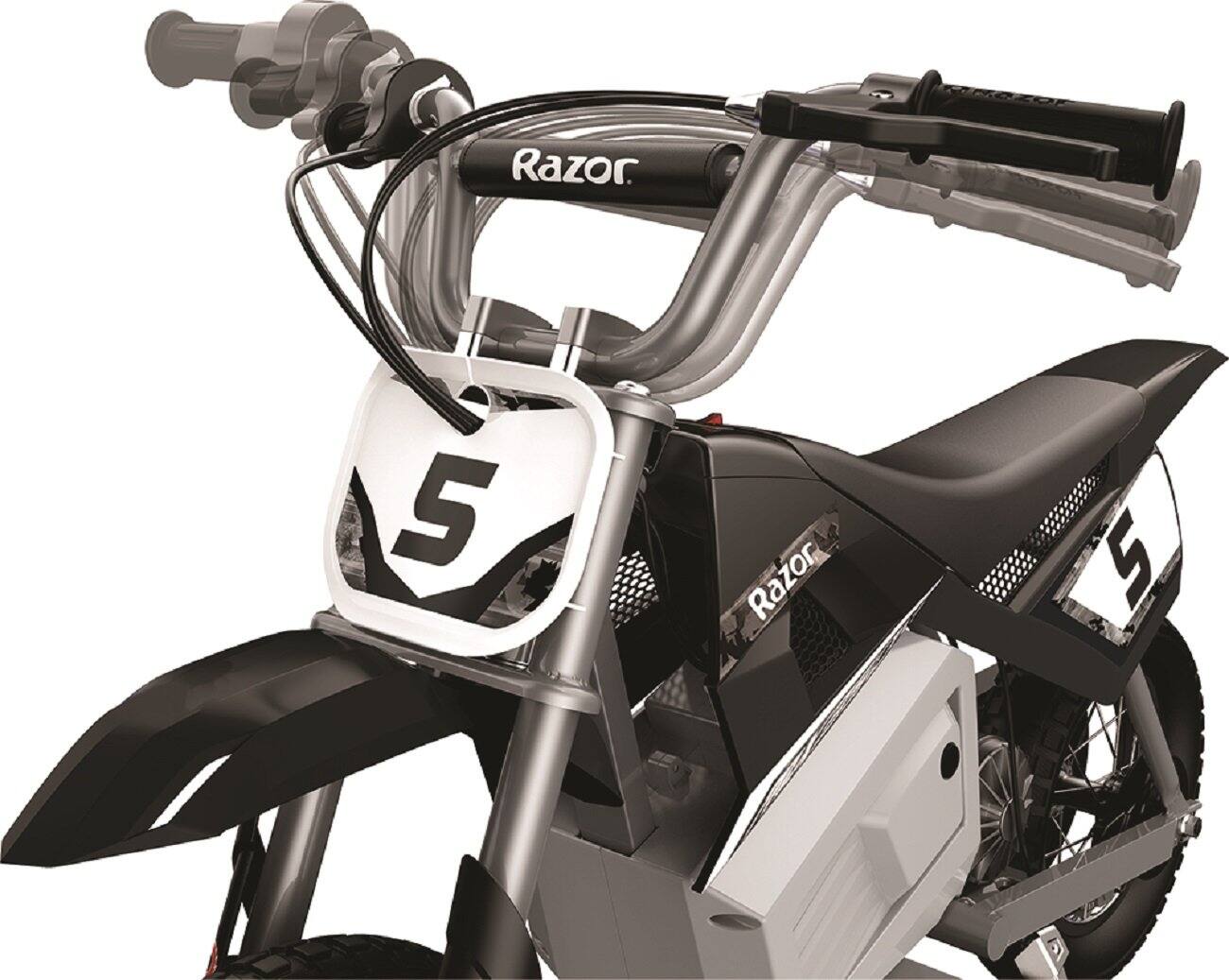 Alt View 13. Razor - MX350 Dirt Rocket eBike w/7 miles Max Operating Range & 14 mph Max Speed - black camo.