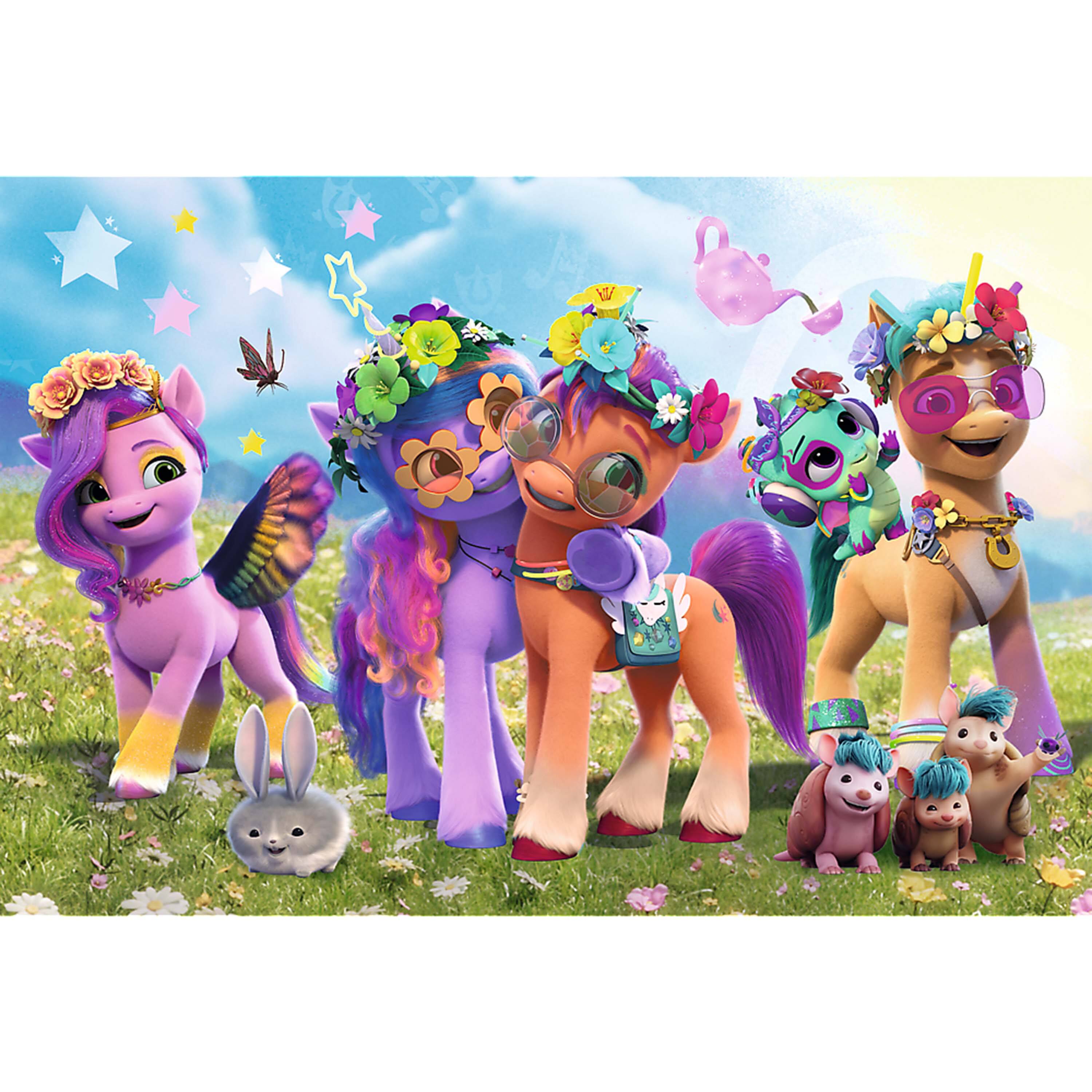 Alt View 1. Trefl - Trefl Red 100 Piece Puzzle - My Little Pony - Funny Ponies.
