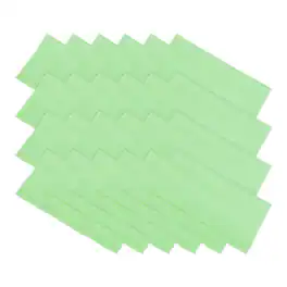 Unique Bargains - Eyeglass Microfiber Cleaning Cloth 7"x6", 24pcs Soft Suede Wipe for Lens, Eyeglasses, Screens in Vinyl Pouch - Green