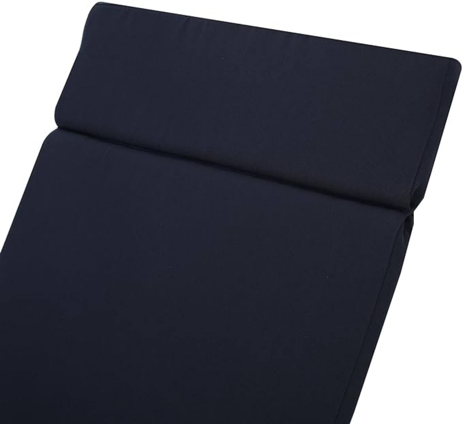 Alt View 6. Ecooso - 1PCS Outdoor Chaise Lounge Cushion，Water-Resistant，100% Polyester Fabric, No Assembly Required(Without Chaise Lounge) - Navy.