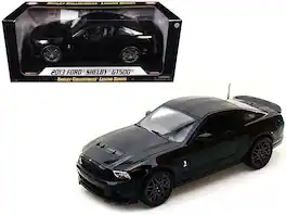 2013 Ford Shelby Mustang Cobra GT500 SVT Black with Black Stripes 1/18 Diecast Car Model by Shelby Collectibles