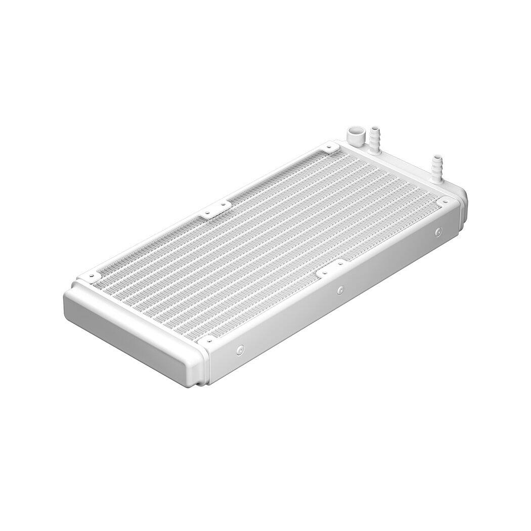 Angle. PCCOOLER - DA240 ARGB WH CPU Liquid Cooler with 120mm PWM ARGB FAN - White.