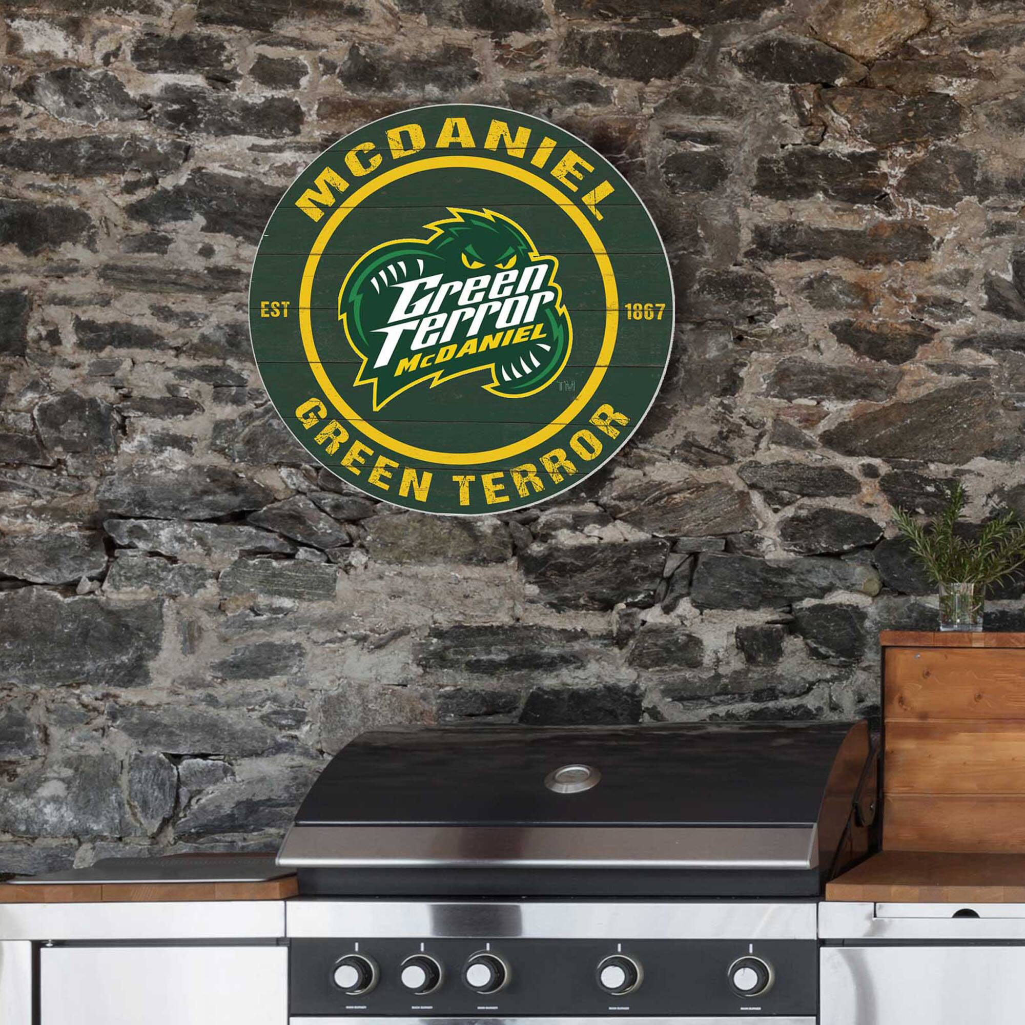 MCDANIEL  
EST 1867  
Green Terror  
MCDANIEL  
GREEN TERROR