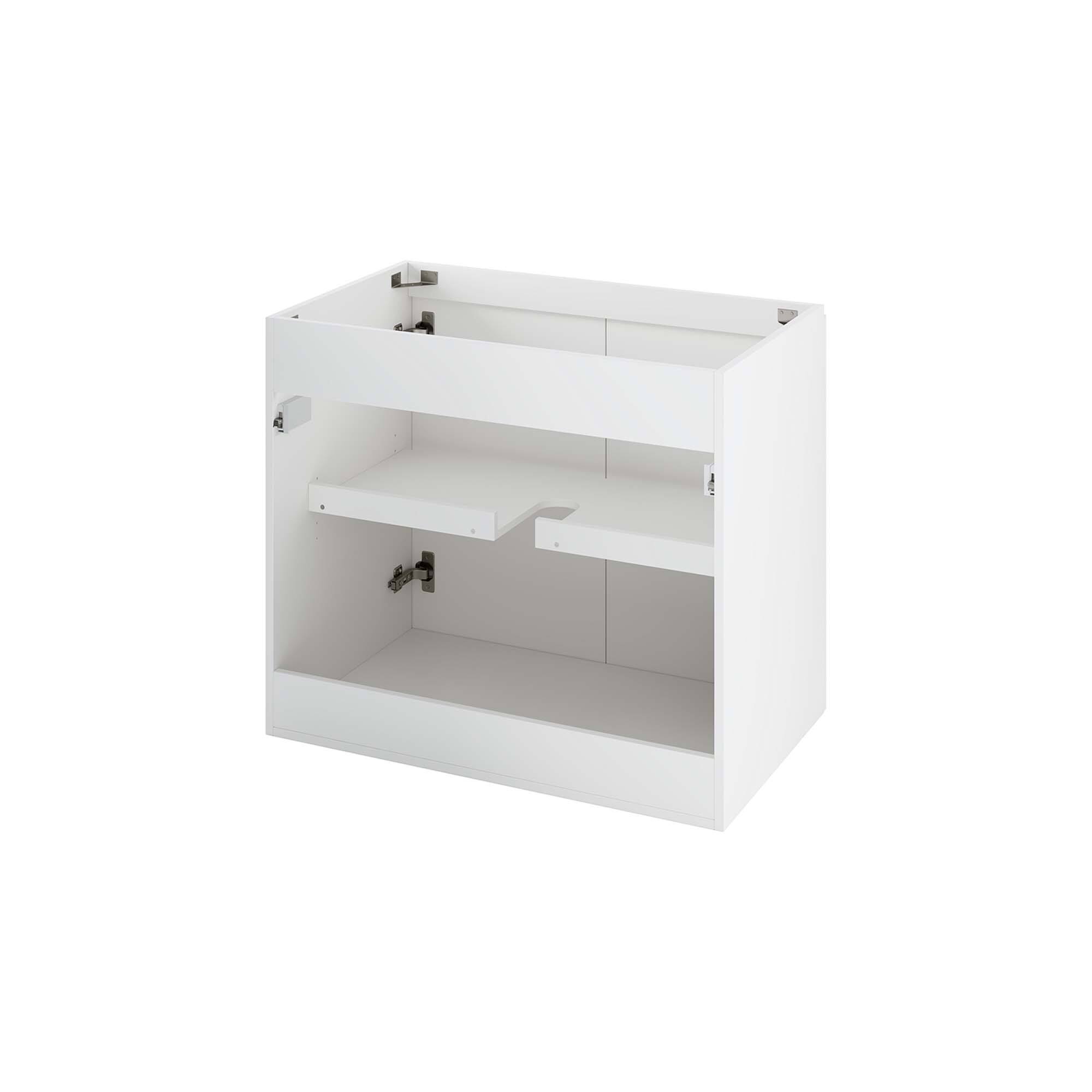 Alt View 1. Modway - Bryn Wall-Mount Bathroom Cabinet Basin Not Included - White.