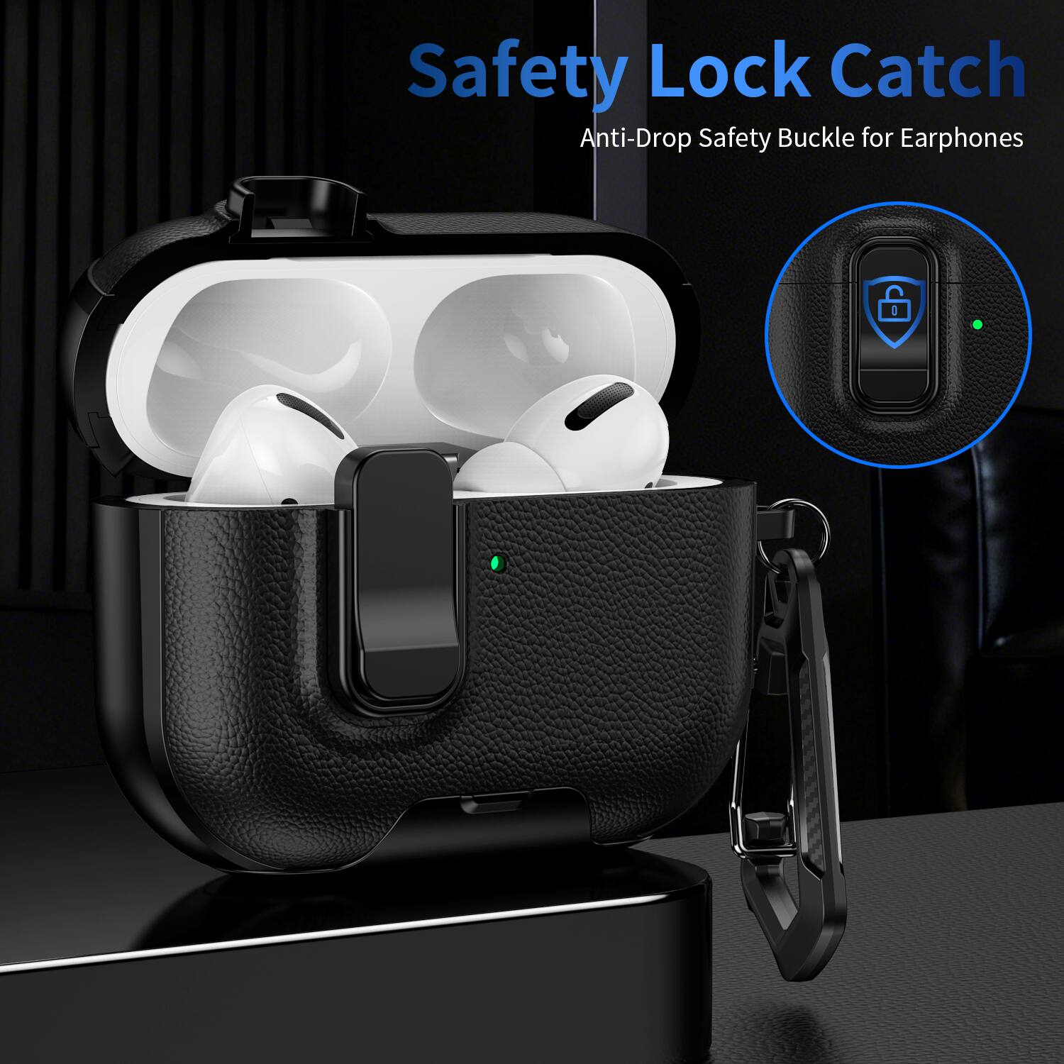 Safety Lock Catch  
Anti-Drop Safety Buckle for Earphones