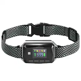 Pawhut - Dog Training Collar IP67 Waterproof E Collar Remote Rechargeable - Black