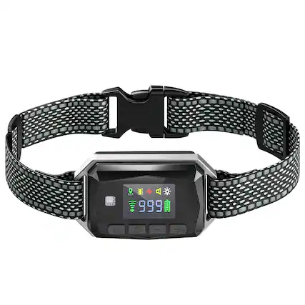 Front. Pawhut - Dog Training Collar IP67 Waterproof E Collar Remote Rechargeable - Black.