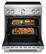 Alt View 1. KitchenAid - 30 in. Wide 4 element 4.1 cu. ft. Freestanding Electric Induction Commercial-Style Range with Air Fry - Stainless Steel.