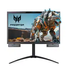 Alt View 2. Acer - Predator SpatialLabs View 27" LCD 4K UHD, 60Hz, FreeSync Premium, Stereoscopic 3D Gaming Monitor - Black.