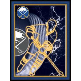 Fan Creations - Buffalo Sabres 12'' x 16'' Framed Neon Player Print - Black