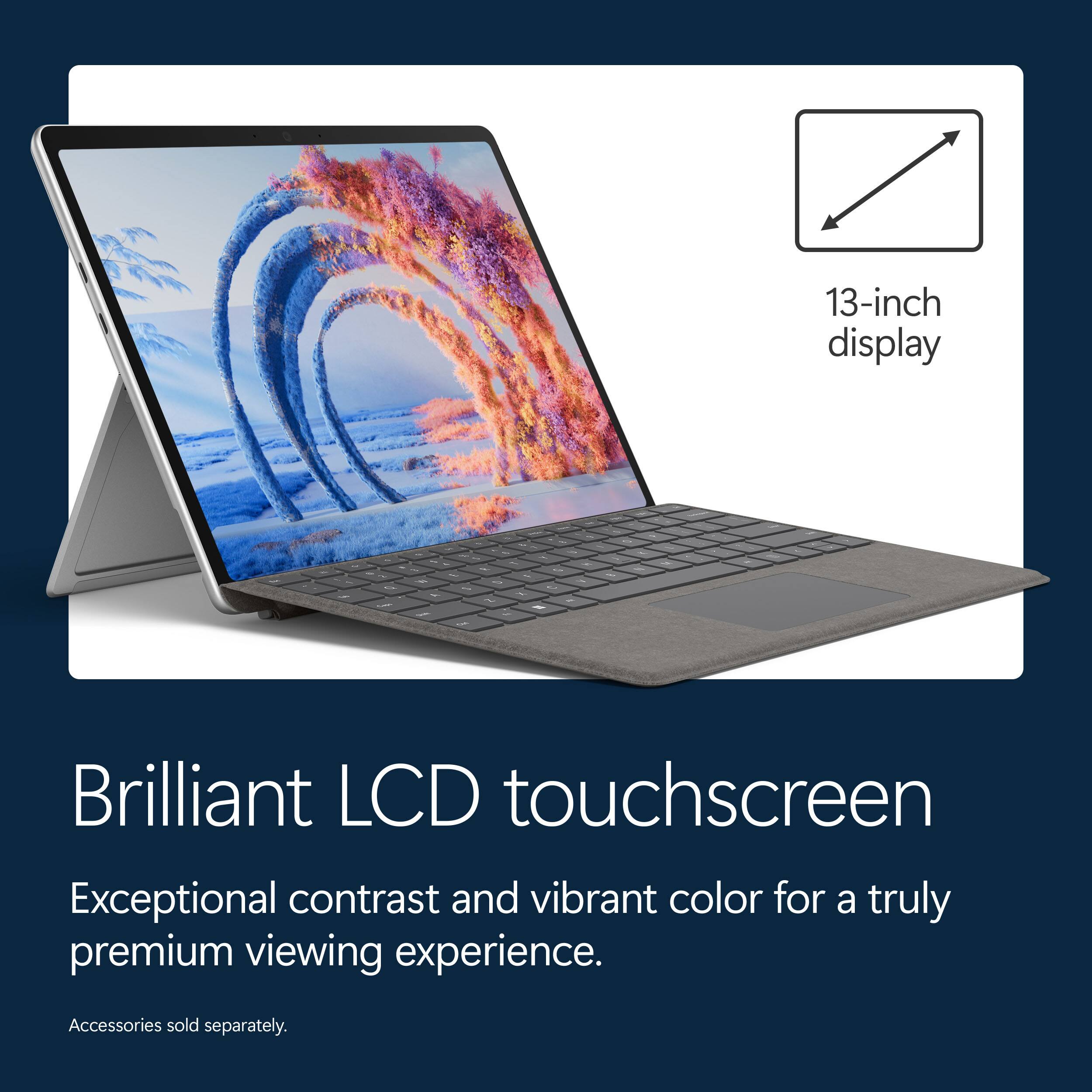 13-inch display - Brilliant LCD touchscreen  
Exceptional contrast and vibrant color for a truly premium viewing experience.  
Accessories sold separately.