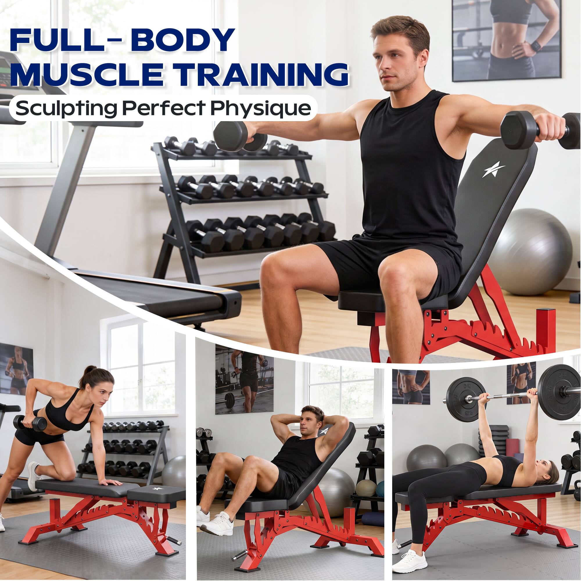 FULL-BODY MUSCLE TRAINING  
Sculpting Perfect Physique