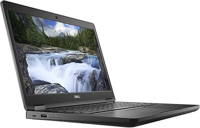 Angle. Dell - Dell Latitude 5490 Laptop 14" FHD Notebook, Intel Core i5-8350U, 16GB RAM, 512G M.2-NVMe, HDMI, Type-C, Windows 11 Pro - Black.