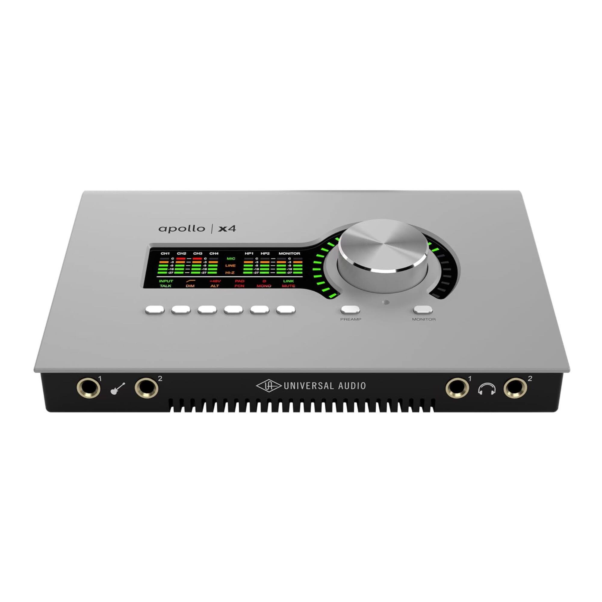 apollo x4  
- C  
- THR  
- adids  
- PREAMP  
- MONITOR 1 2  
- UNIVERSAL AUDIO 1 2