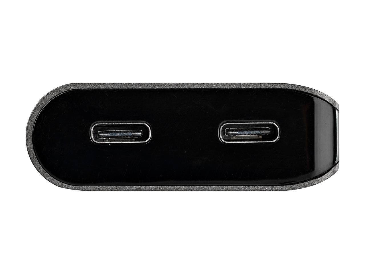 Alt View 4. StarTech.com - USB C Hub, 4K HDMI/Mini DP, 100W PD, 4x 10Gbps USB Ports, 12" Cable, Thunderbolt 3 Compatible.