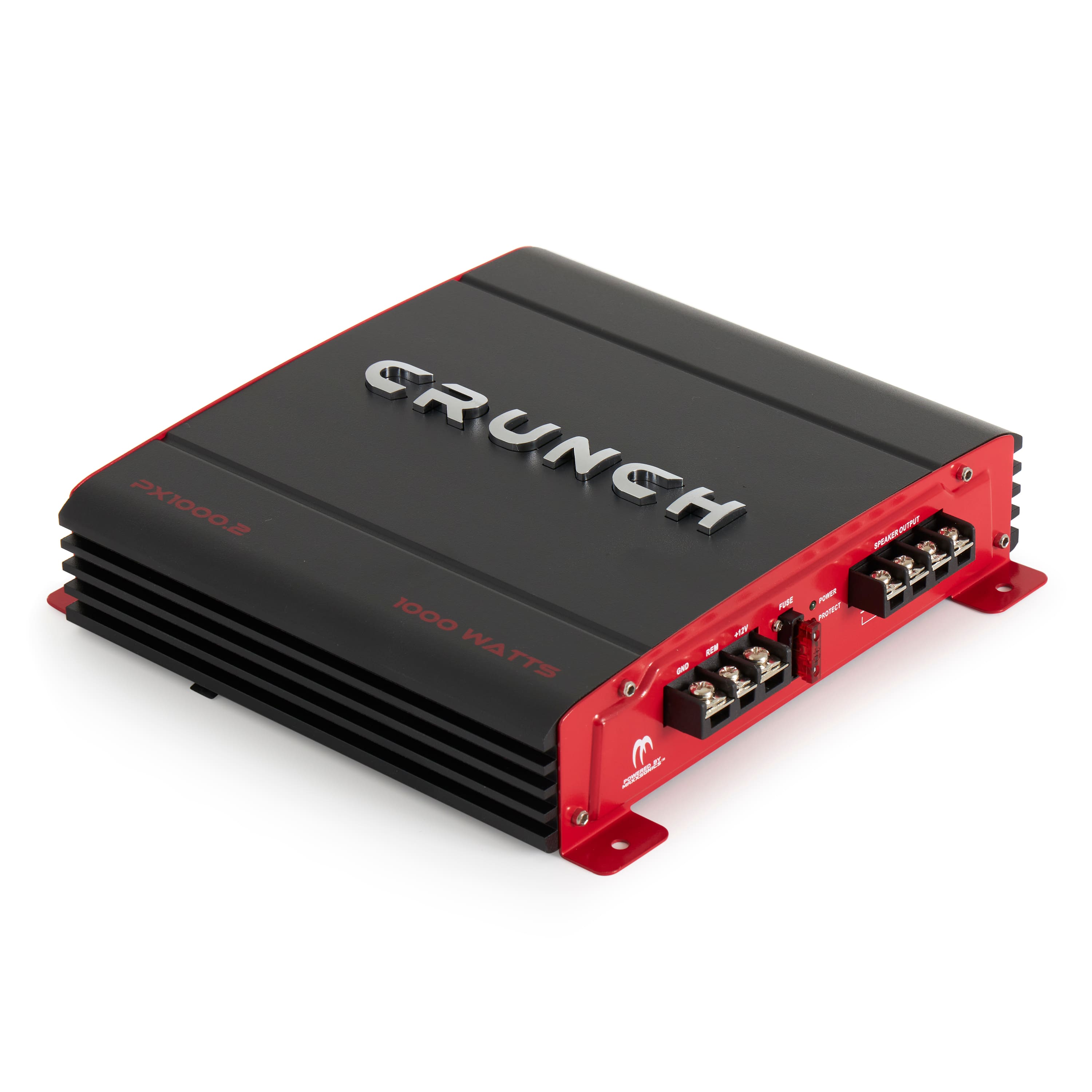 Crunch - PX-1000.2 2 Ch 1000W Class A/B Car Audio Amplifier, Bridgeable Stereo Amp - Black