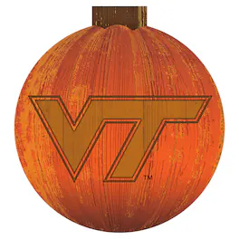 Fan Creations - Virginia Tech Hokies 12'' Pumpkin Sign - Orange