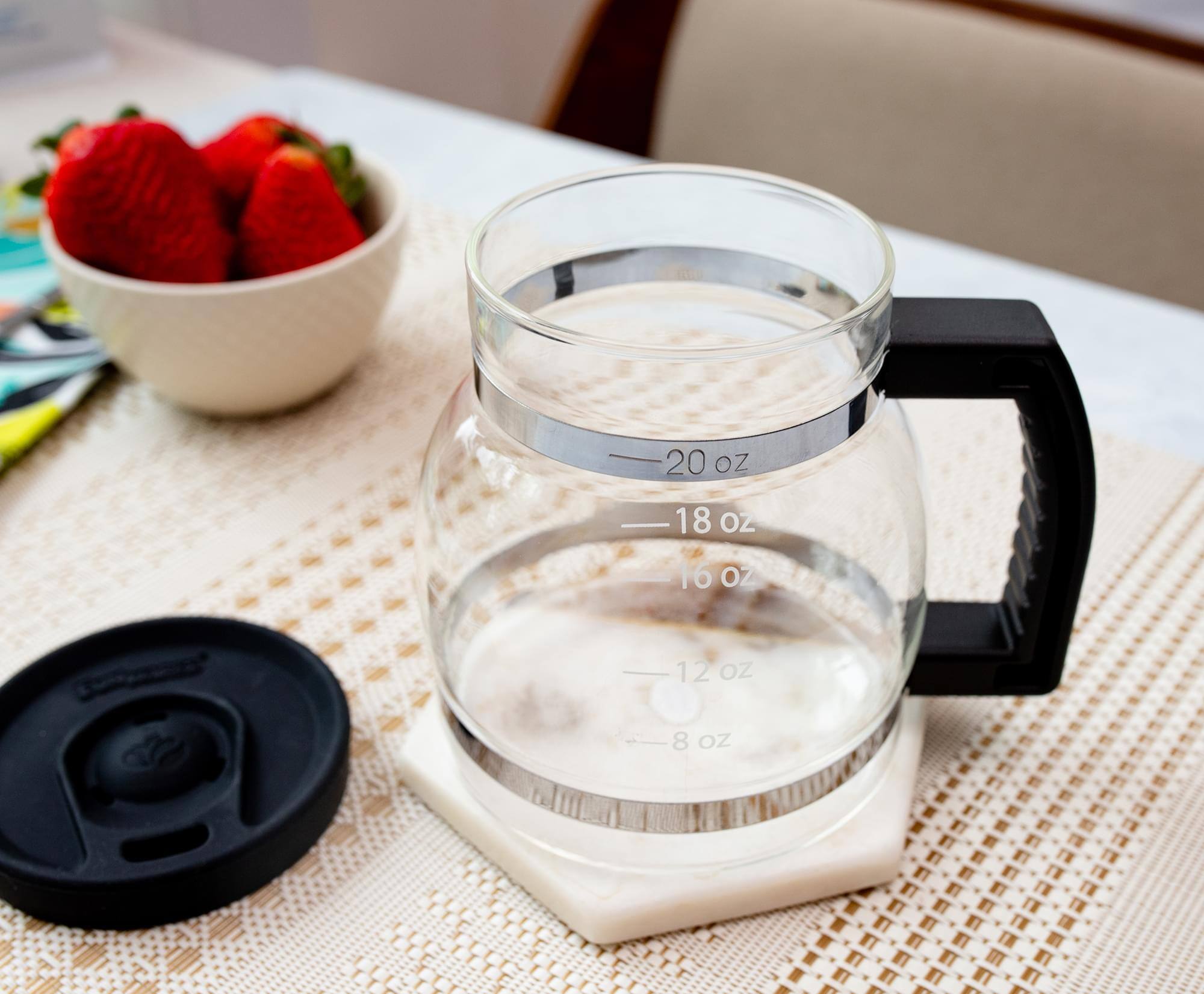 Alt View 4. UT Brands - Cupa Joe 20oz Classic Coffee Pot Shaped Coffee Mug - Black.