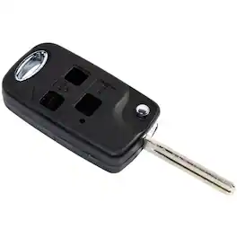 HQRP - Flip Folding Key Fob Shell Case 3-Button with Uncut Blade for Lexus RX300 RX330 RX350 - Black