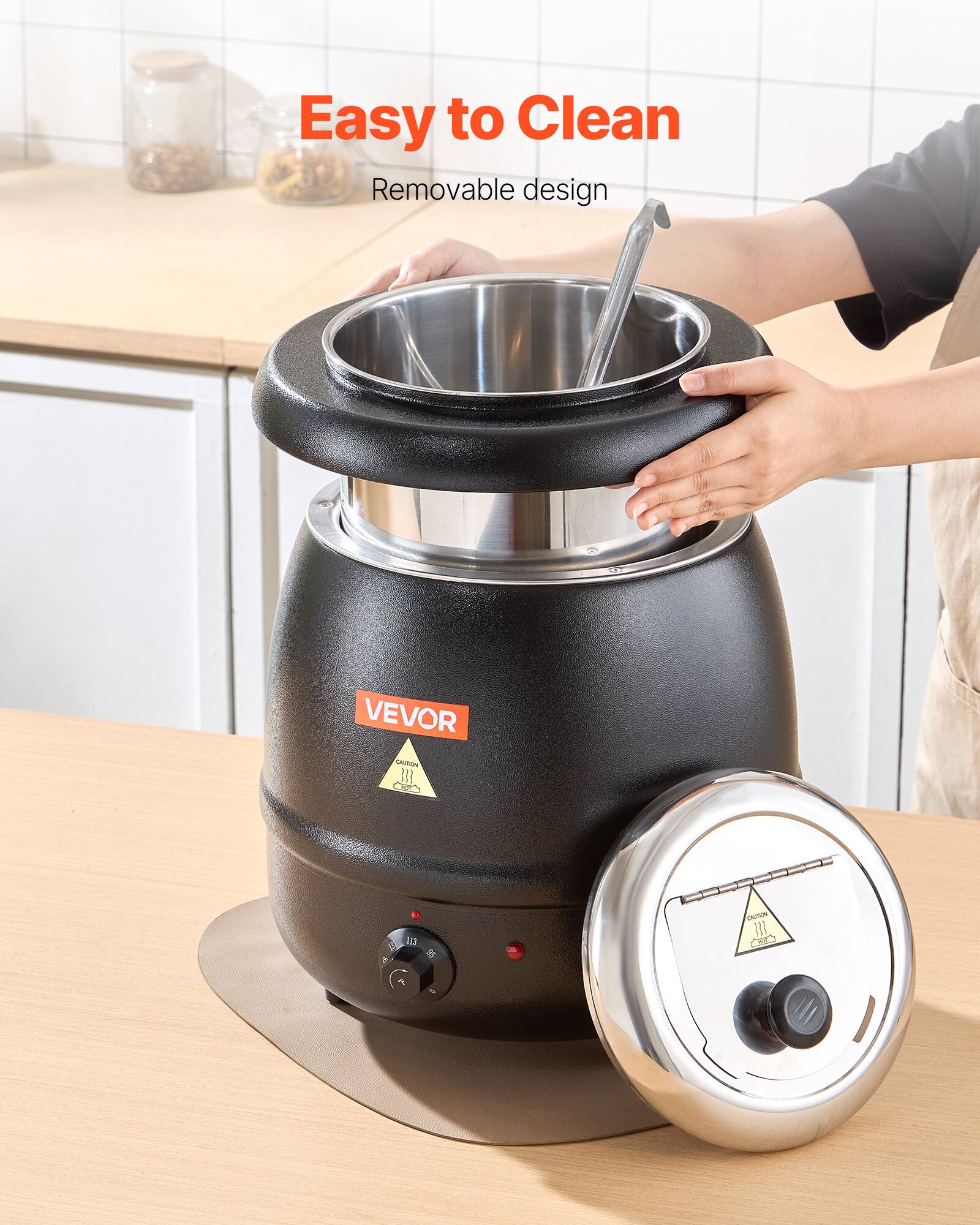 Easy to Clean  
Removable design  

VEVOR  

M 243 95  
DOTEN