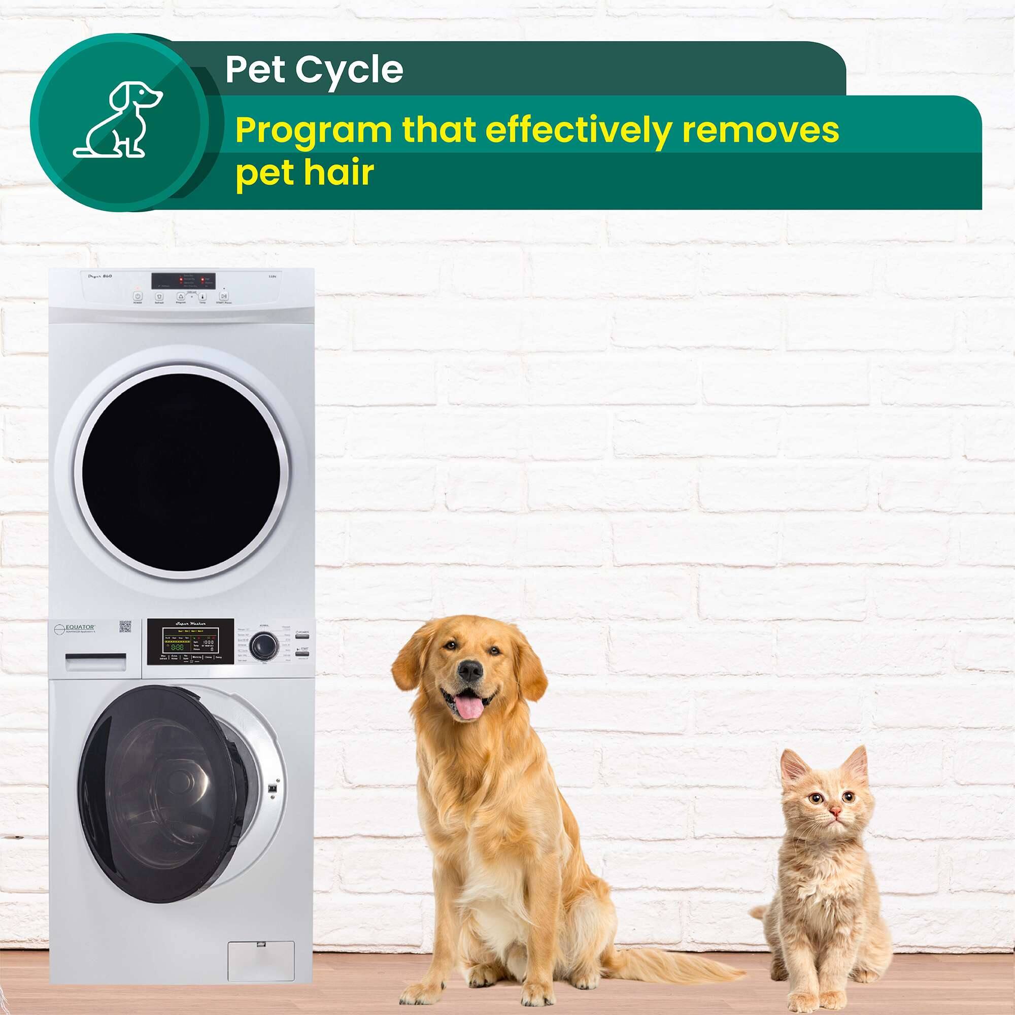 Pet Cycle  
Program that effectively removes pet hair