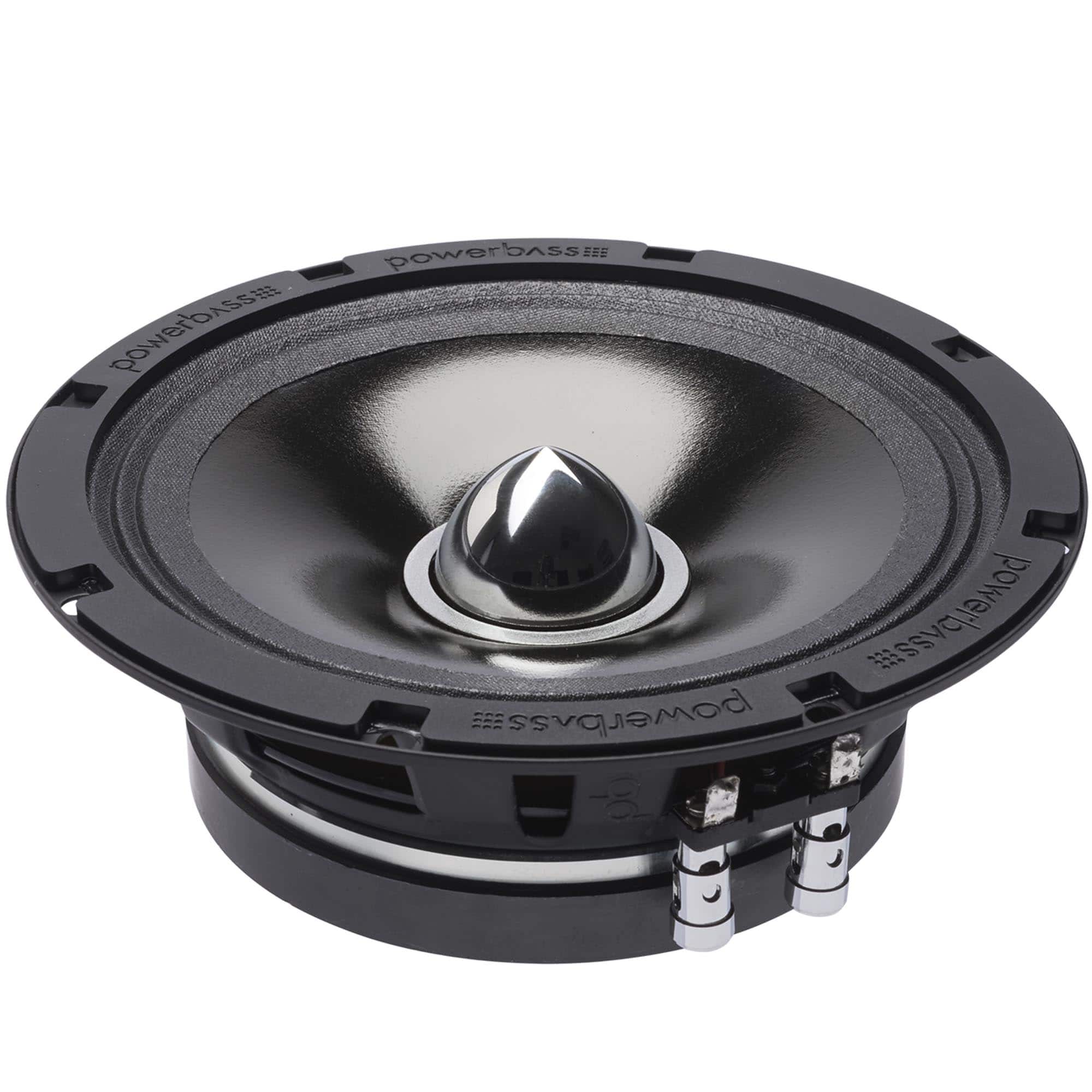 Powerbass - 4XL-65T - 6.5" Shallow Mount Midrange Driver 4-Ohm - Black/Gray