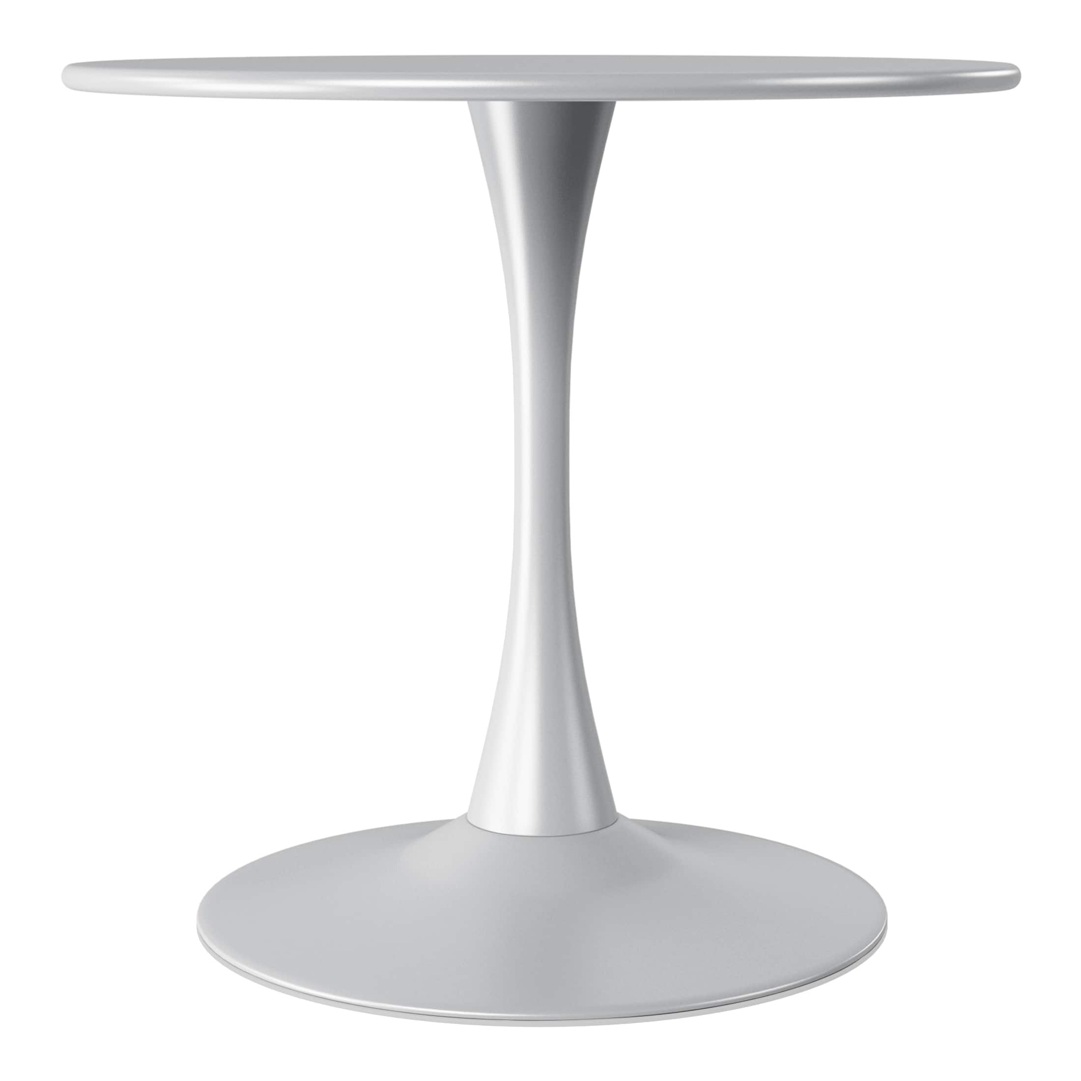 "WestinTrends - Playa 31.5"" Round Outdoor Indoor Metal Cocktail Dining Table - Gray" price history on PriceWatchPro