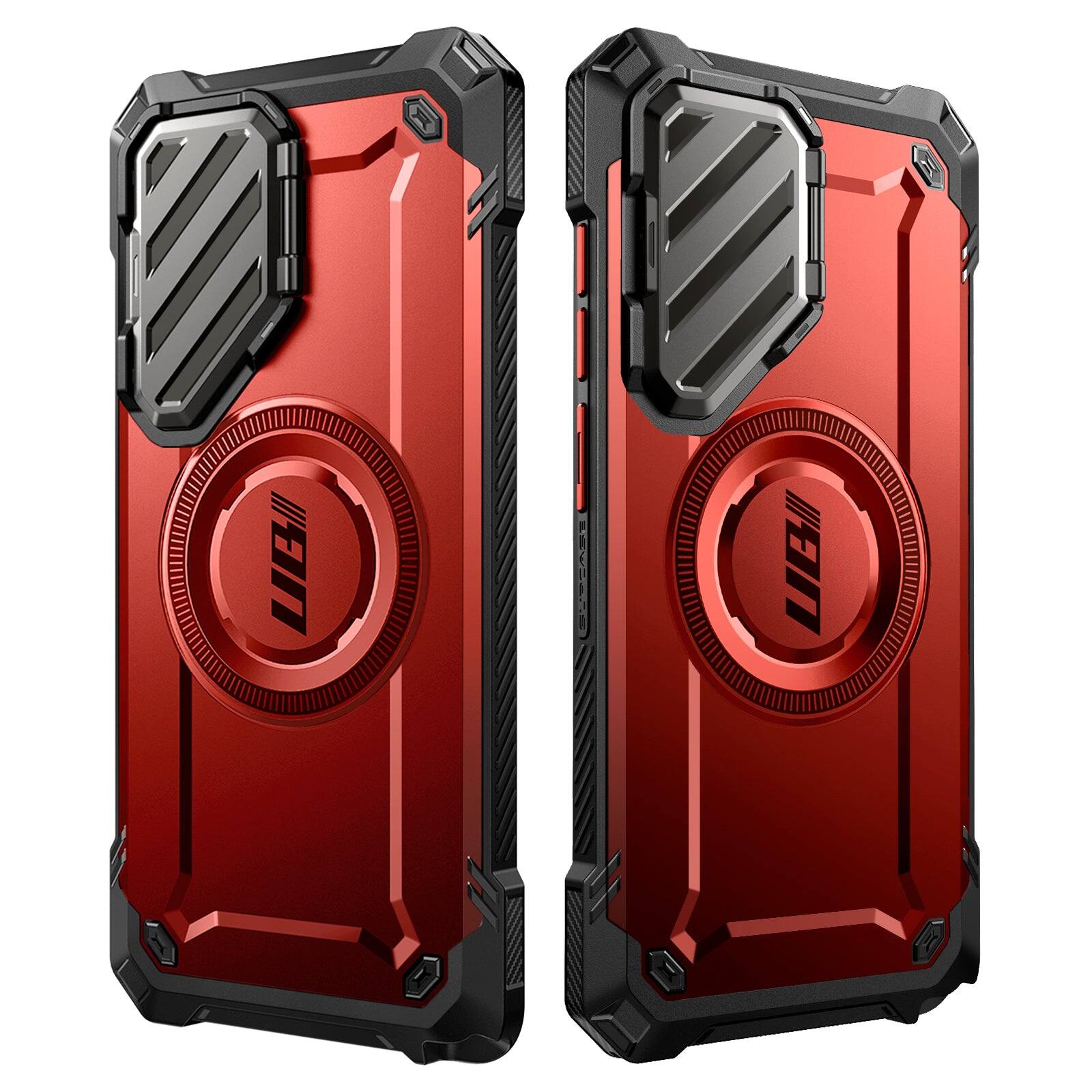 Alt View 7. SUPCASE - Galaxy S25 Ultra Unicorn Beetle MAG XT Bumper Case - Red.