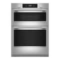 KitchenAid - 27 inch Smart Built-In Electric Double Wall Combination with Microwave and Assisted Cooking Modes - Stainless Steel