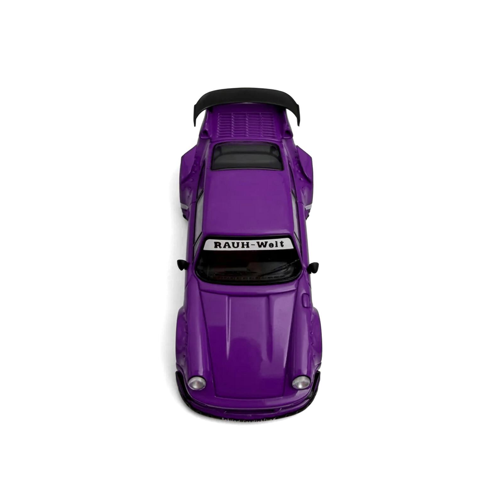 Alt View 3. Model Model - RWB 930 Purple with White Stripes 1/64 Diecast Model Car by Model Model.