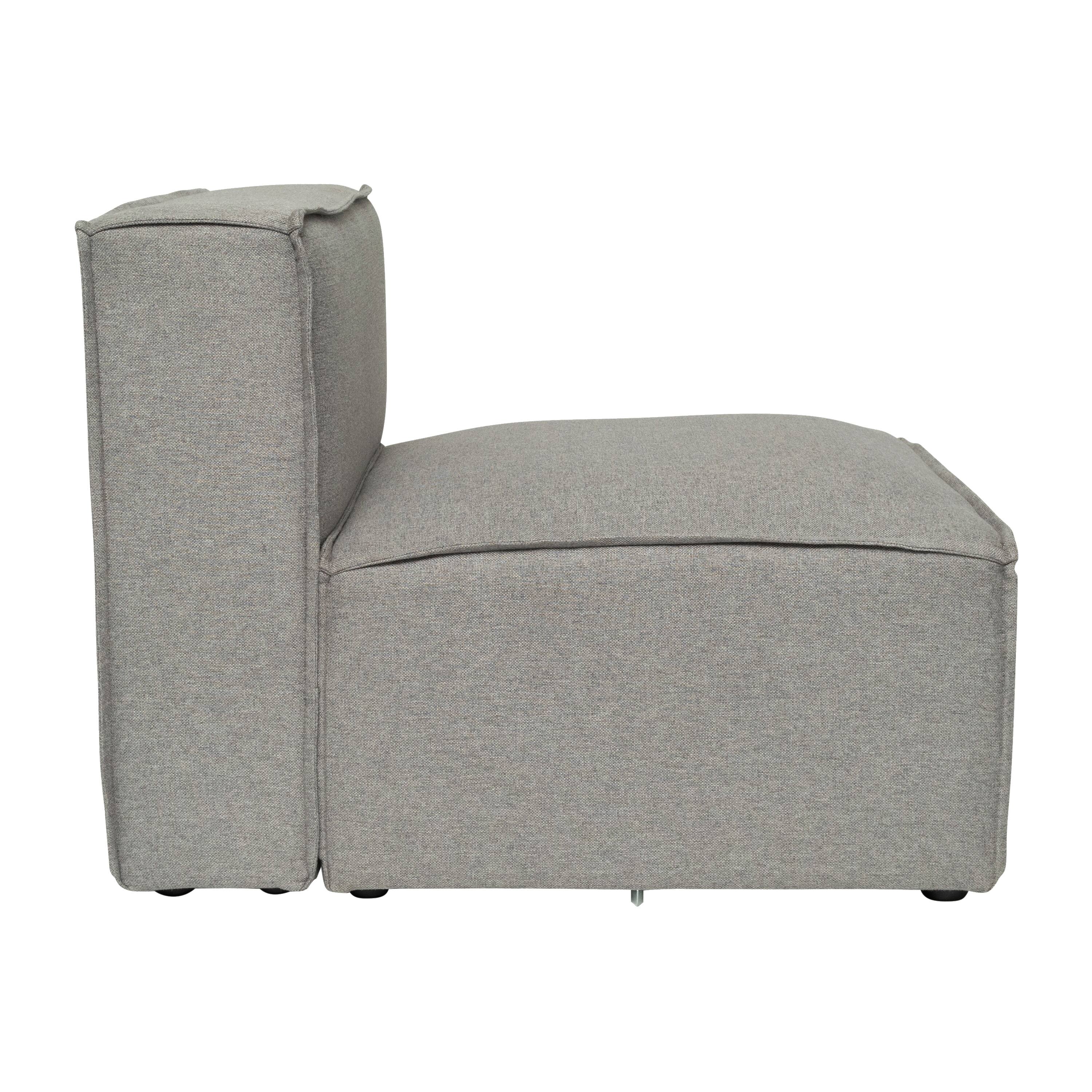 Alt View 8. Emma + Oliver - Farmount Modular Armless Middle Chair - Gray.