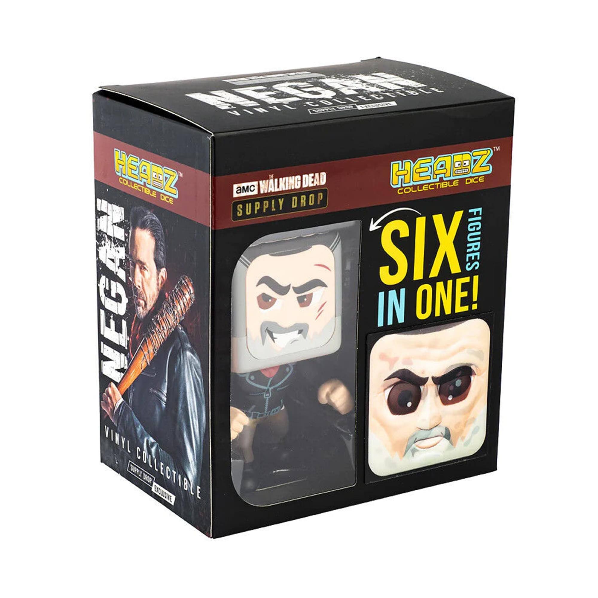 NECA VINYL COLLECTS CaCrs™ HEAEZ COLLECTIBLE WLKING DEAD HEABZ COLLECTIBLE DICE ac OICE DROP SUPPLY SIX FIGURES NEGAN IN ONE! VINYL sT COLLECTIBLE 100 BOLOS