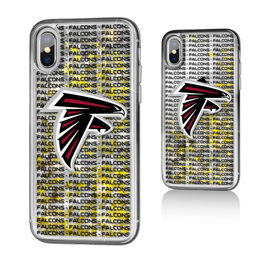 Keyscaper NFL Atlanta Falcons iPhone Text Backdrop Design Glitter Case ...