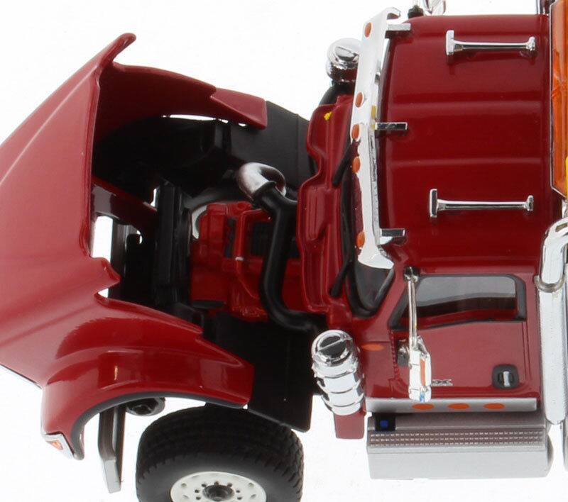 Alt View 1. Diecast Masters - International HX520 Day Cab Tandem Tractor Red 1/50 Diecast Model by Diecast Masters.