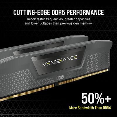 CORSAIR VENGEANCE 32GB (2x16GB) DDR5 6400MHz C36 AMD EXPO & Intel CORSAIR VENGEANCE 32GB (2x16GB) DDR5 6400MHz C36 AMD EXPO & Intel