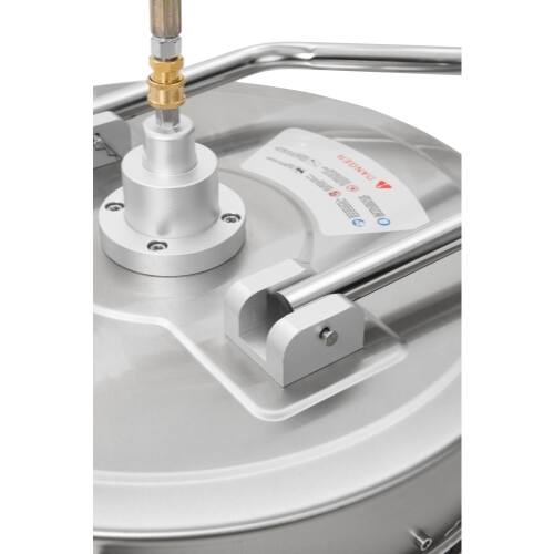 Alt View 9. Dapper Supply - Dapper Supply 24 in Stainless Steel Surface Cleaner with Wheels and Handles for Driveways, Patios & Decks - Silver.