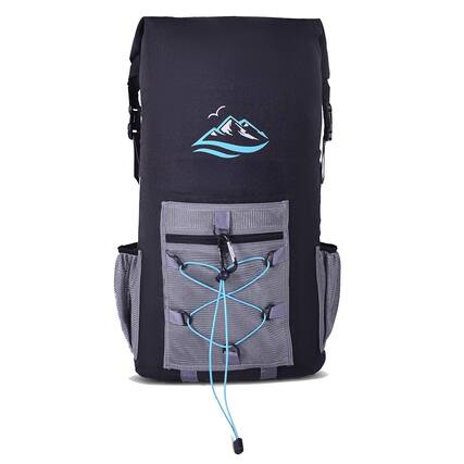Front. Live At Space - Waterproof 35l Insulated Cooler Backpack With Dry Ice Storage Versatile For Camping Beach Fishing Designed In - Default.