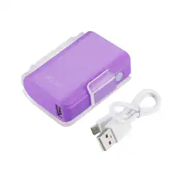 Reiko - 4000Mah Universal Power Bank With Cable In - Purple