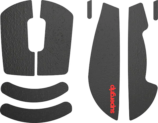 Front. Pulsar - Pulsar Griptape Precut for Logitech G Pro SUPERLIGHT - Black.