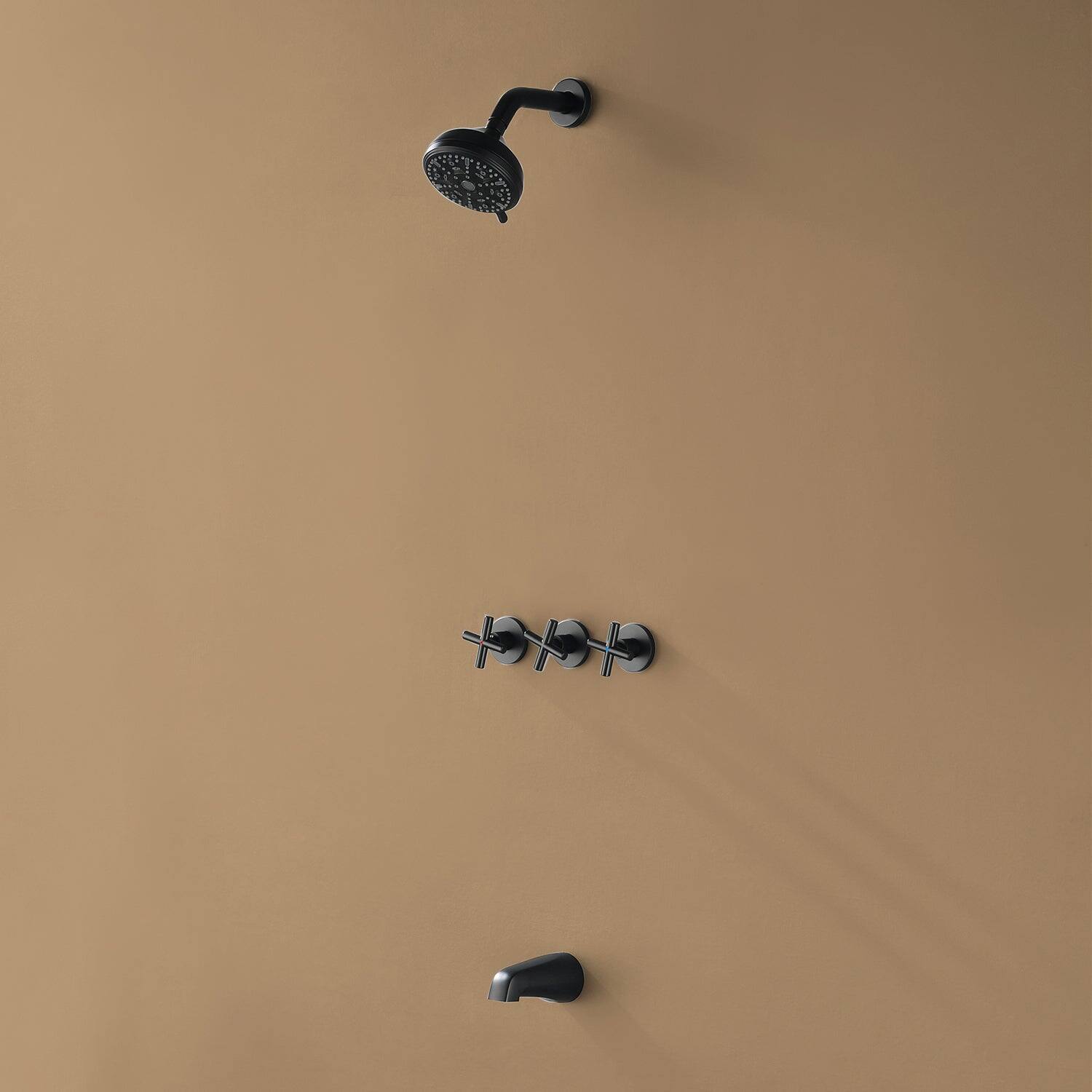 Alt View 9. Boyel Living - Brushed Nickel Shower Set with Seven Function Dual Shower Heads and cUPC Pressure Balance Valve - Brushed Nickel.