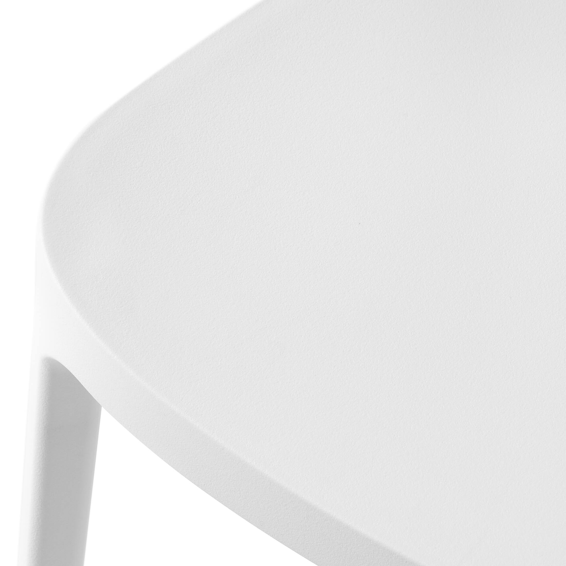 Alt View 3. WestinTrends - WestinTrends Playa Outdoor Modern Stackable Plastic Patio Dining Chairs (Set of 2) - White.