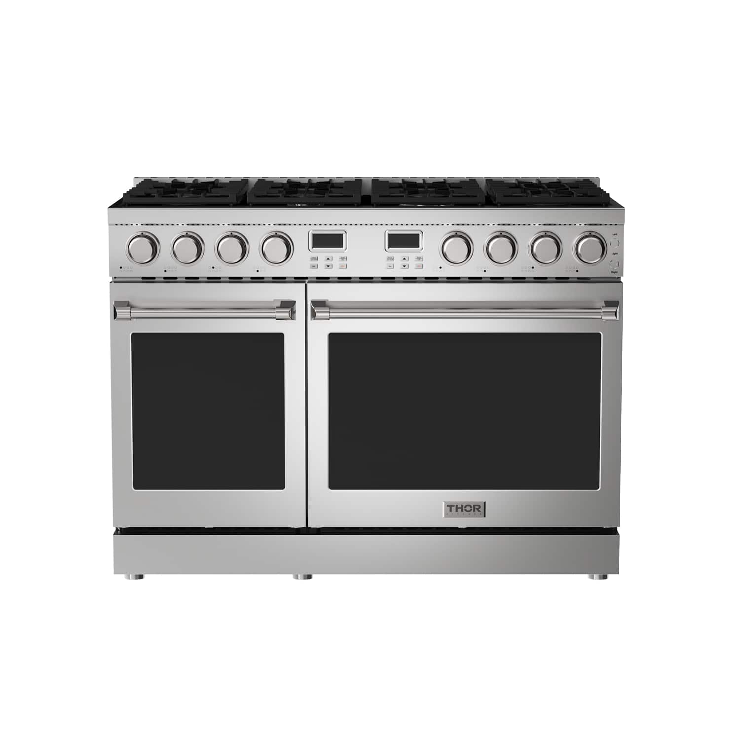 Thor Kitchen - 7.6 Cu. Ft. Contemporary Freestanding Double Oven LP Gas Range - Stainless steel