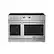 Front. Thor Kitchen - 7.6 Cu. Ft. Contemporary Freestanding Double Oven Gas Range - Stainless steel.