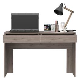 Spaco - 2 Drawer Computer Desk, 47.3 Inch Spacious Writing Table, Home Office Workstation, Storage Organizer - Beige