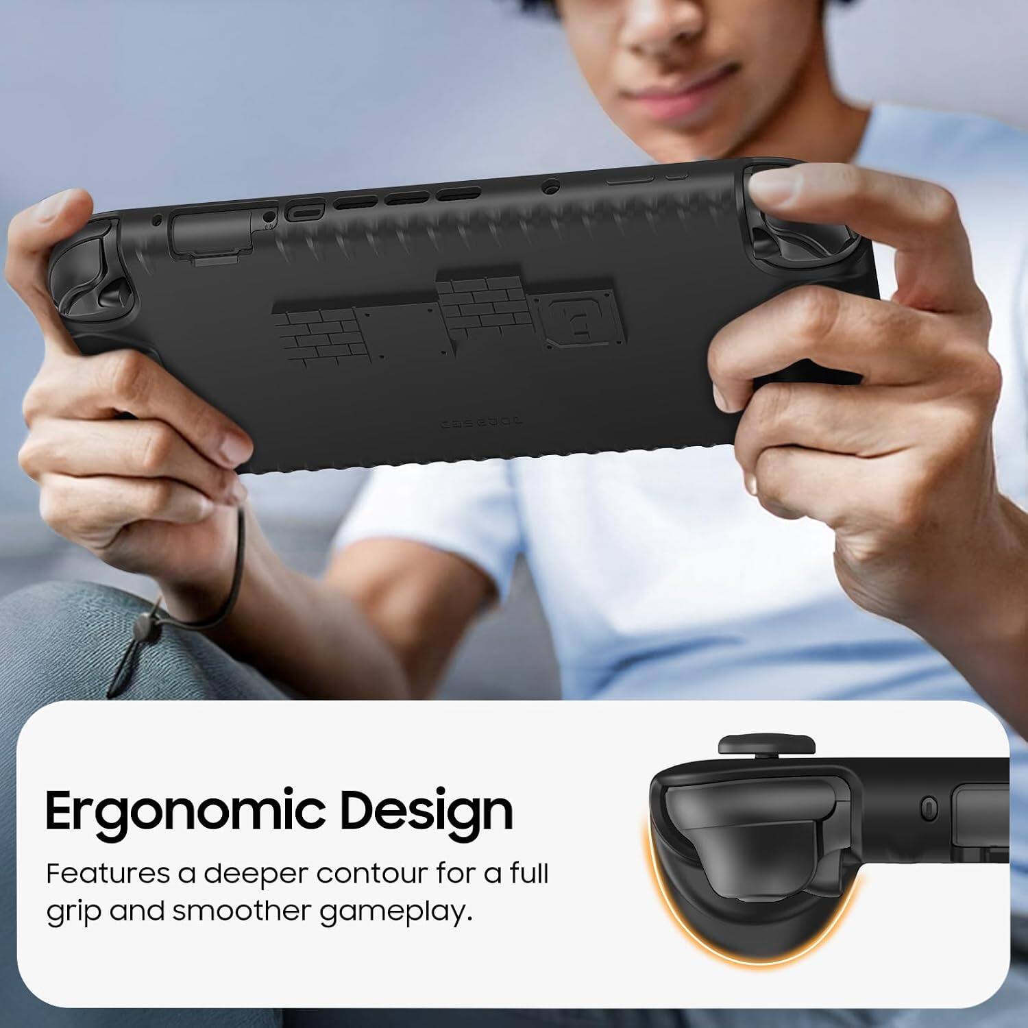 Ergonomic Design  
Features a deeper contour for a full grip and smoother gameplay.