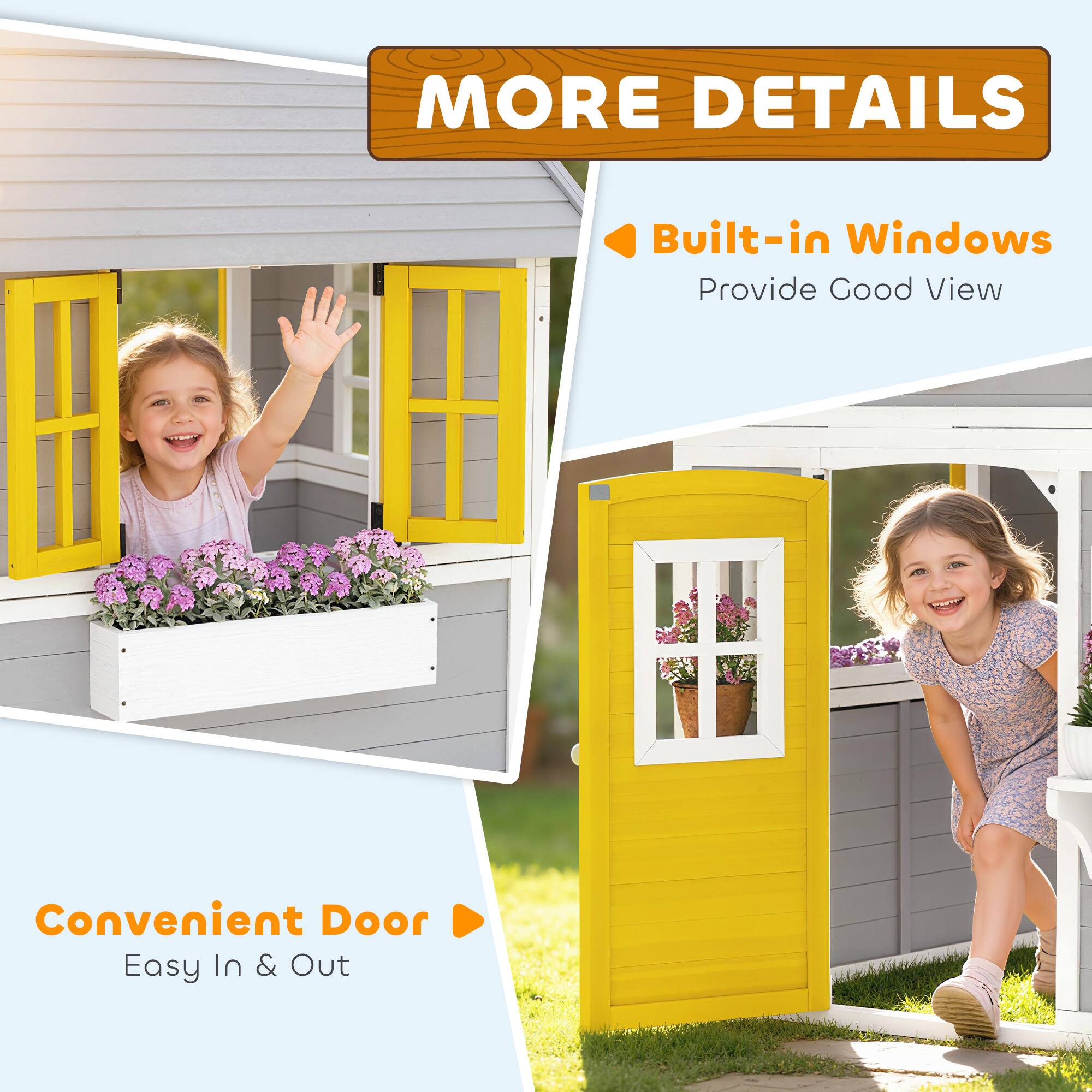 MORE DETAILS  
Built-in Windows  
Provide Good View  
Convenient Door  
Easy In & Out