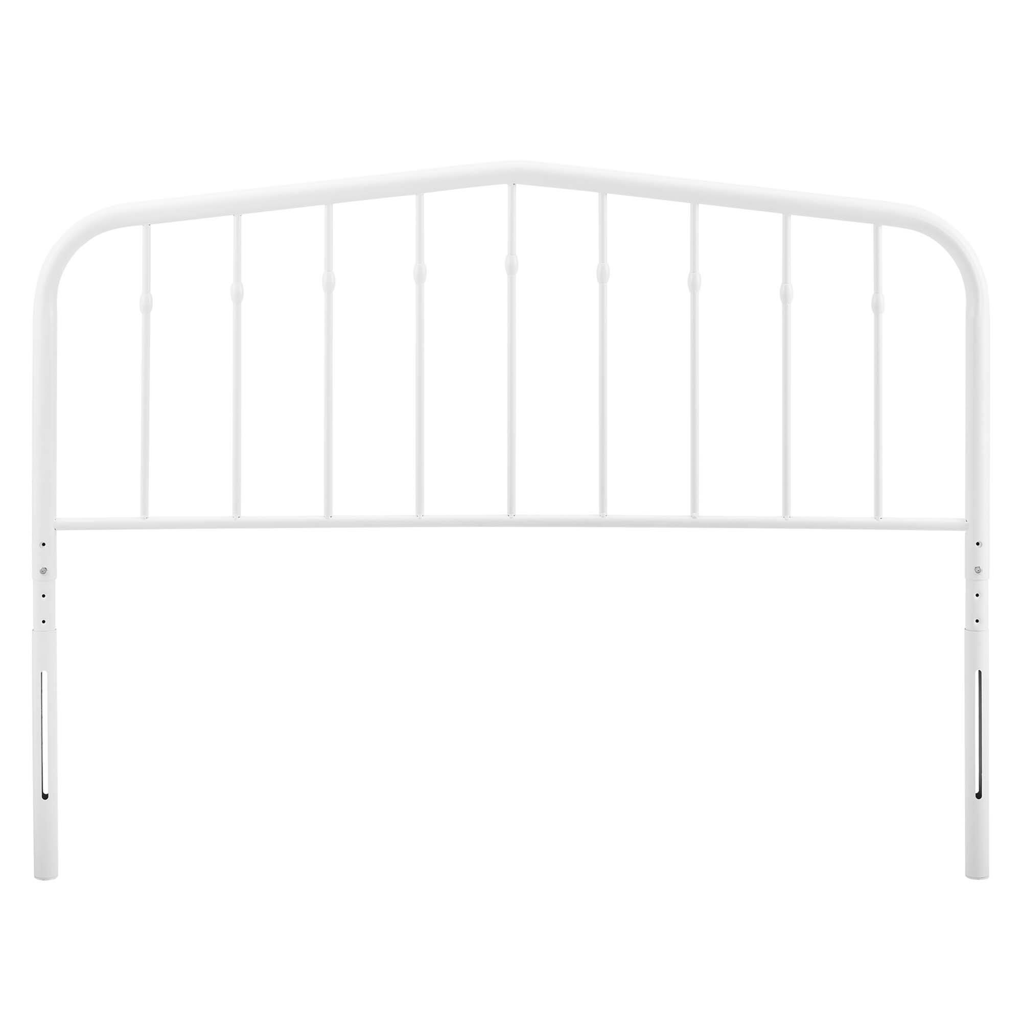 Left. Modway - Lennon Metal Full Headboard by Modway - White.