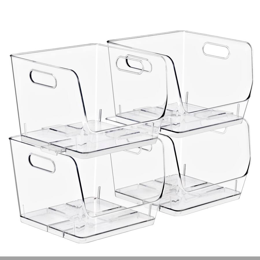 Open Stackable Bins Sorbus Stackable Storage Bins Open Front, Stackable Storage Bins ...