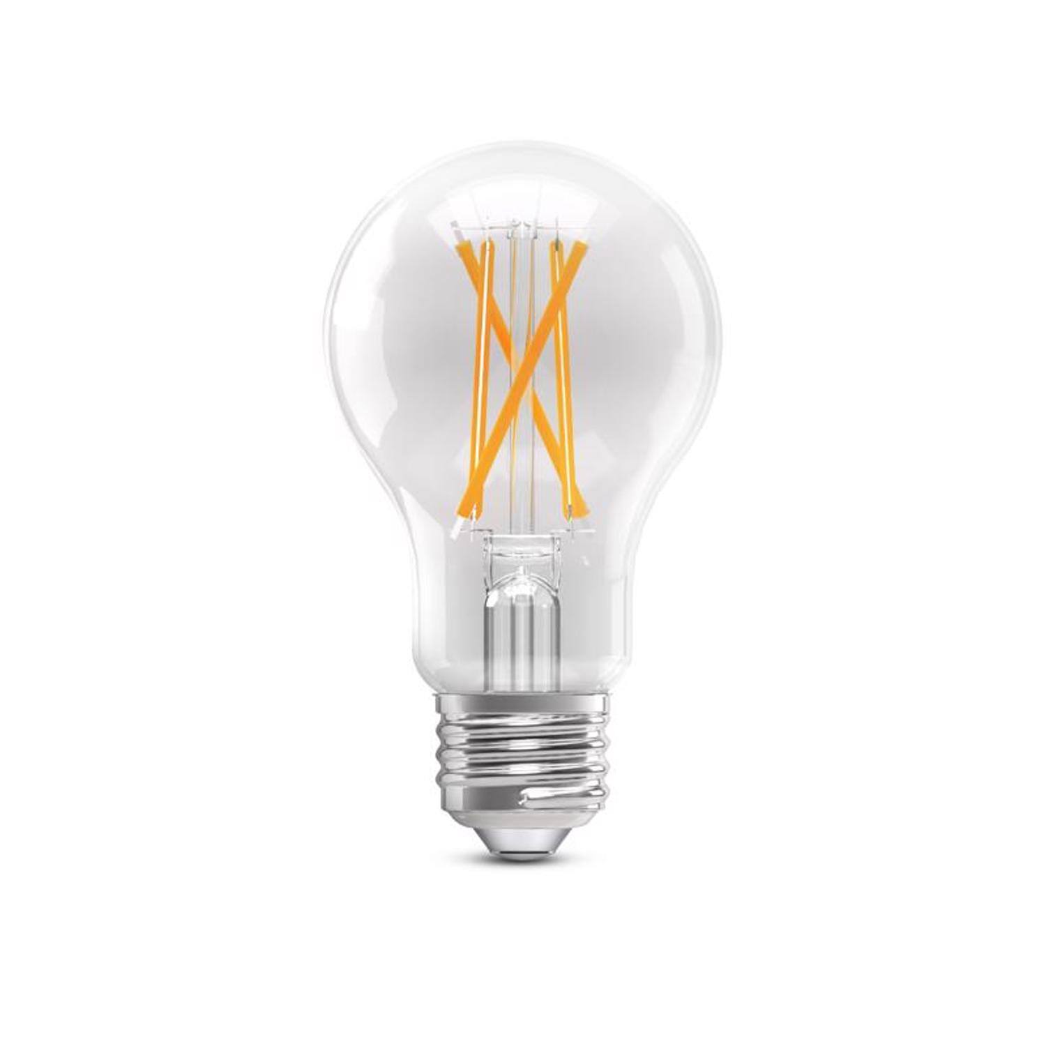 Angle. FEIT ELECTRIC - Feit A19 E26 (Medium) Filament LED Bulb Daylight 75 Watt Equivalence 4 pk.
