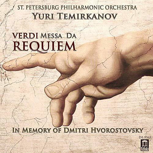 ST. PETERSBURG PHILHARMONIC ORCHESTRA  
YURI TEMIRKANOV  

VERDI MESSA DA REQUIEM  

IN MEMORY OF DMITRI HVOROSTOVSKY  

DE 8563  
DELOS
